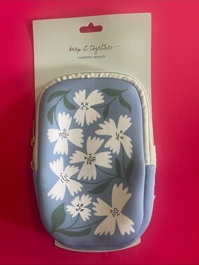 Blue Floral Tumbler Pouch